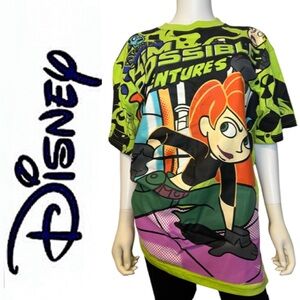 Disney.Vintage.Kim Possible AOP tee shirt.Colllectors item.Mint Condition.XL